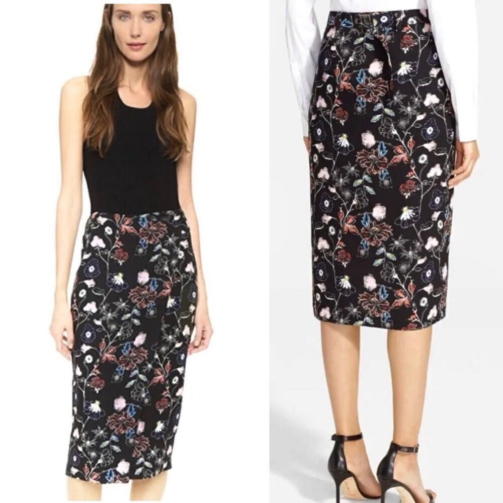 A.L.C. Belted WrapโWildflower Danielโs Midi Skirt